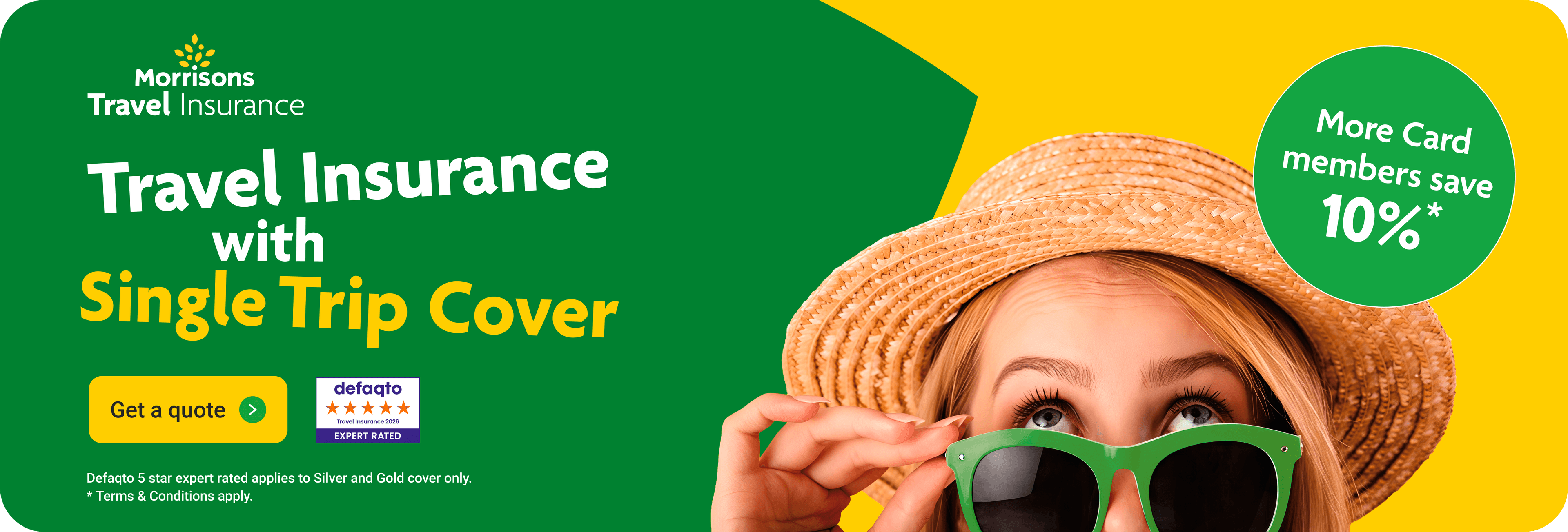 Travel Insurance with single trip cover. More card member benefits available*. Click here to get a quote.